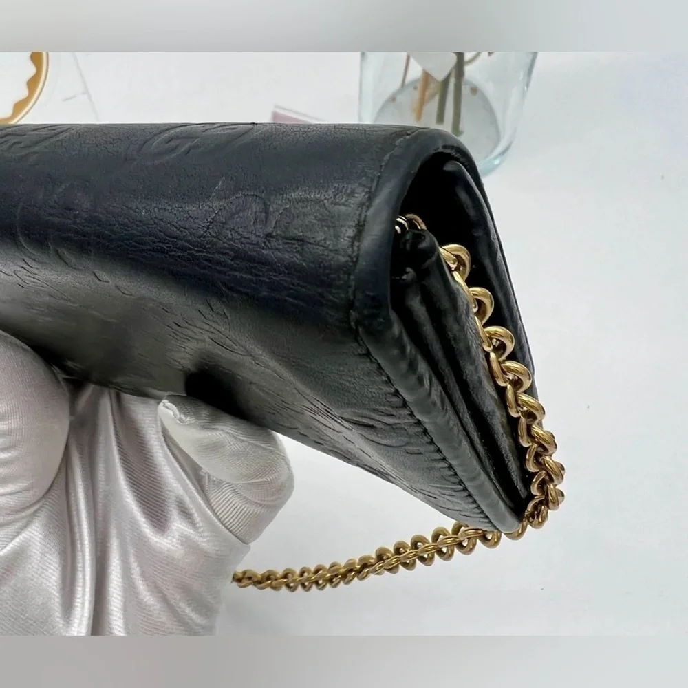 GUCCI. Wallet on chain black monogram - Picture 8 of 12